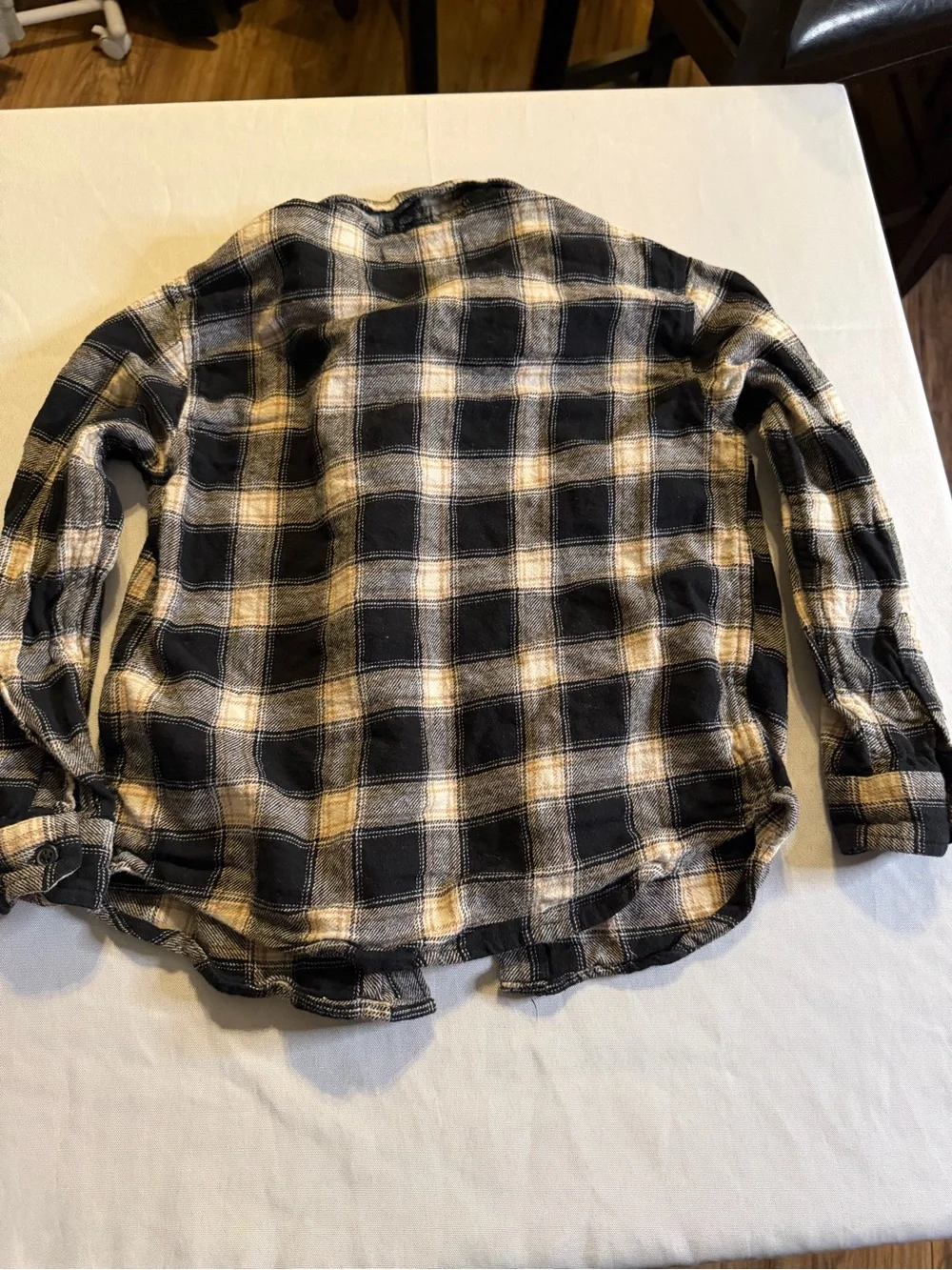 Bundle of 3 Slim Jeans, Blue Pinstripe Button-Down Shirt, Old Navy Plaid Shirt